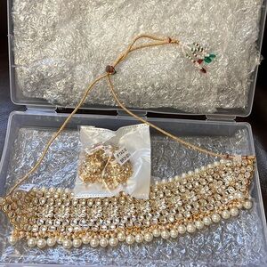 Necklace and earrings